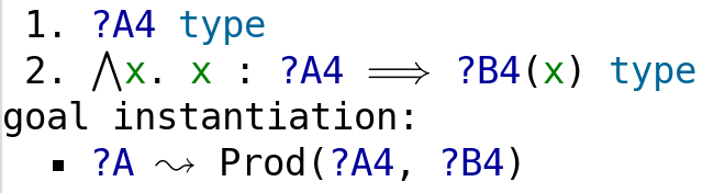 type formation example output